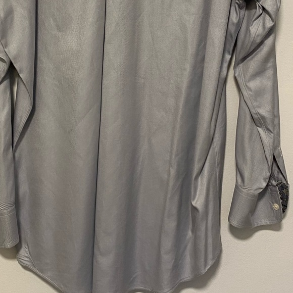 Ike Behar blue men’s button down with paisley - Picture 5 of 5